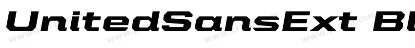 UnitedSansExt Black字体转换